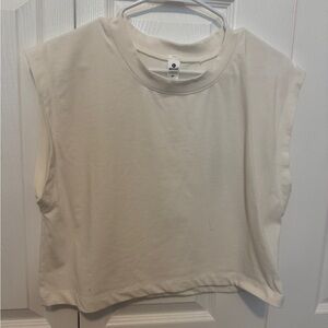 90 Degree By Reflex Cream Muscle Tee